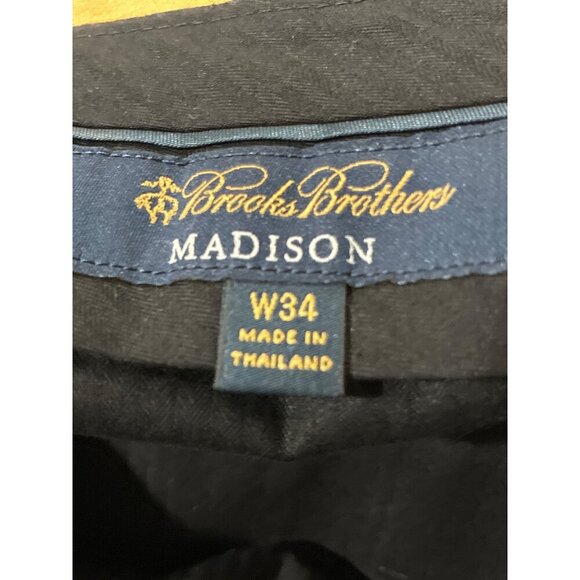 Brooks Brothers Madison Mens Wool Dress Business Color Pants size 34 - Picture 3 of 9